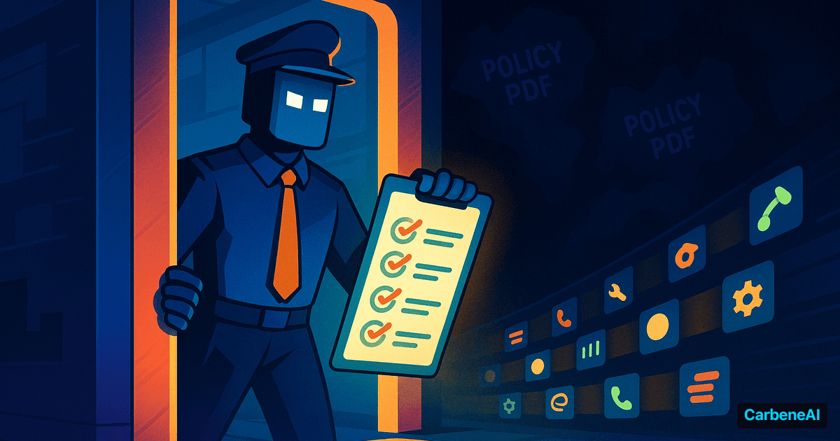 Is This Tool Call Allowed? Answer It at Runtime, Not in a Policy PDF